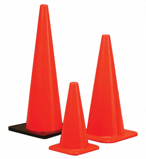 Orange traffic cones