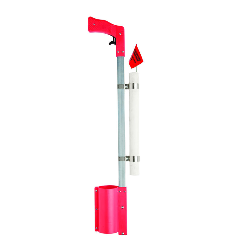 Marking paint wand with holder for stencil ink paint