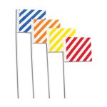 Striped vinyl flags